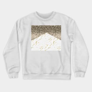 Shimmering mixed golds chevron Crewneck Sweatshirt